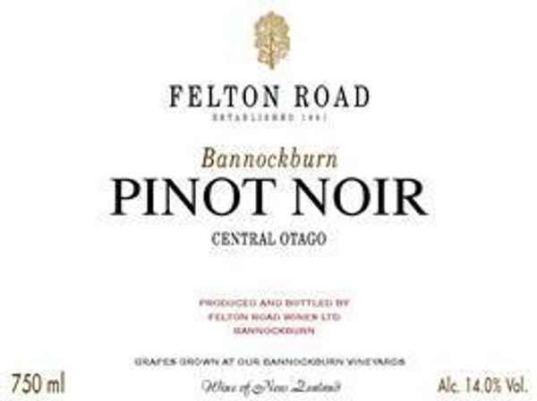 2021 Felton Road Bannockburn Pinot Noir