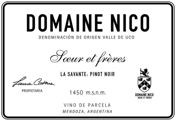 2020 Domaine Nico Soeur et Frères La Savante Pinot Noir