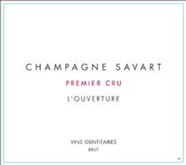 Savart Champagne Premier Cru Blanc de Noirs Brut l'Ouverture