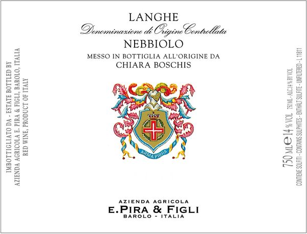2019 E. Pira & Figli Chiara Boschis Langhe Nebbiolo