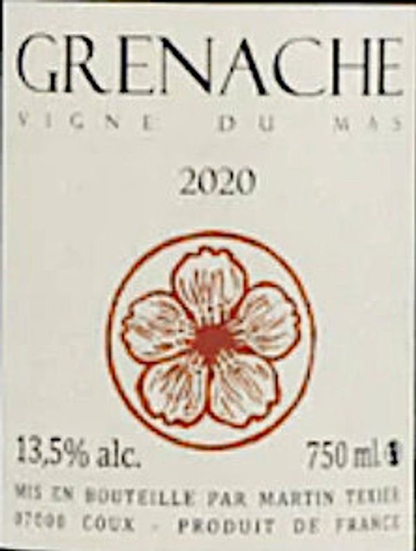 2020 Martin Texier Grenache