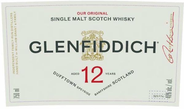 Glenfiddich Aged 12 Years Single Malt Scotch Whisky