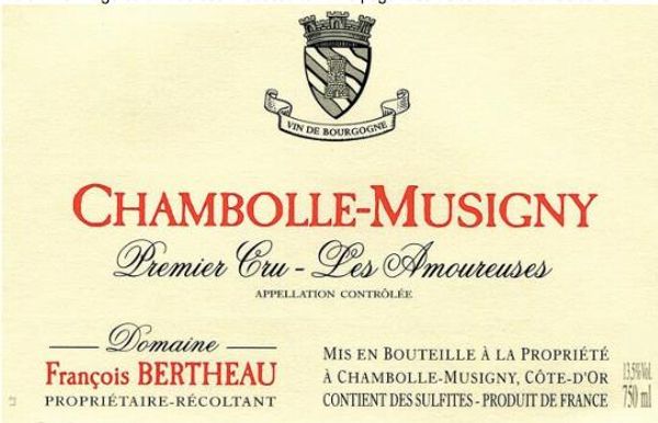 2014 Domaine François Bertheau Chambolle-Musigny Les Amoureuses