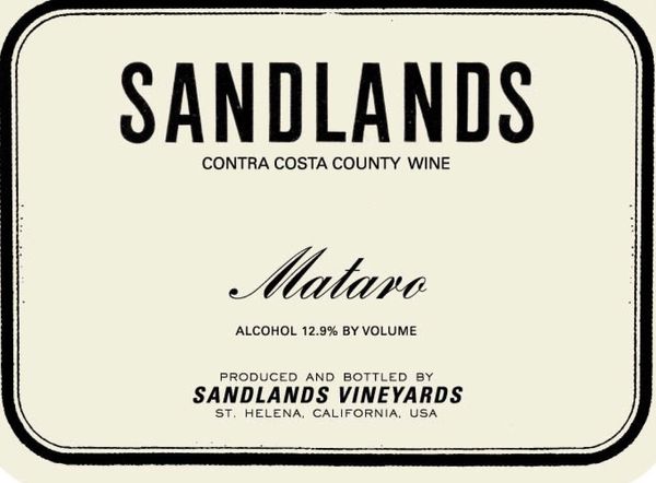 2015 Sandlands Central Coast Mataro
