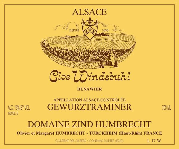 2000 Domaine Zind-Humbrecht Clos Windsbuhl Gewürztraminer