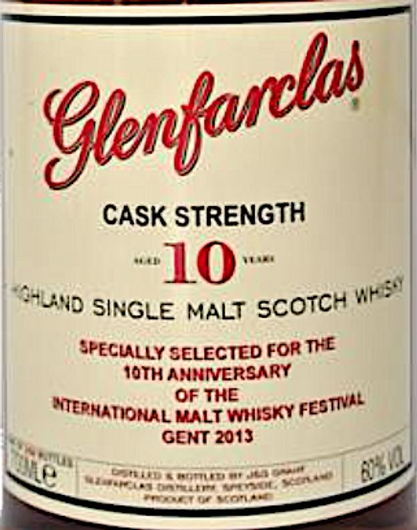 Glenfarclas 10 Year Cask Strength Single Malt Scotch Whisky