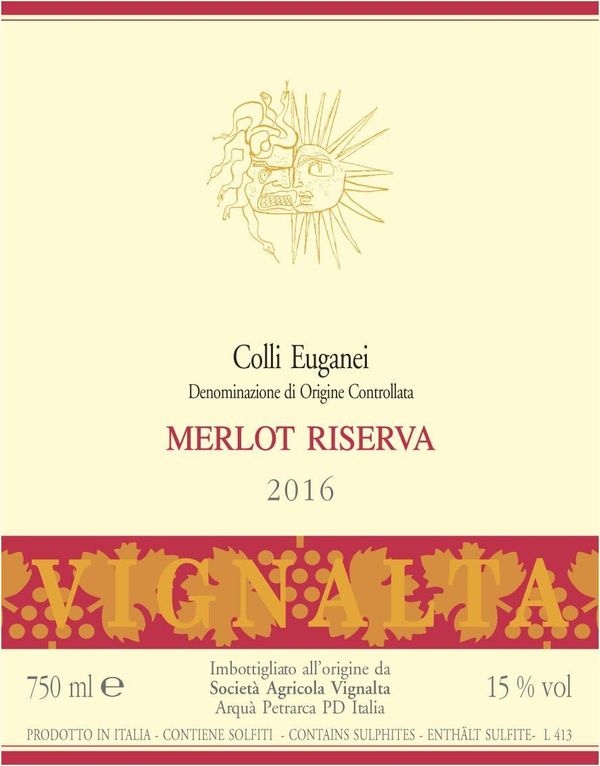 2016 Vignalta Merlot Riserva