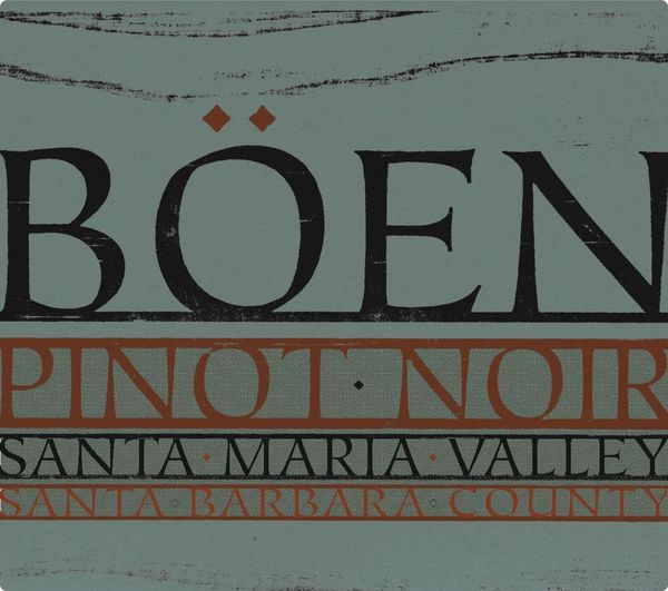 2019 BÖEN Santa Maria Valley Pinot Noir