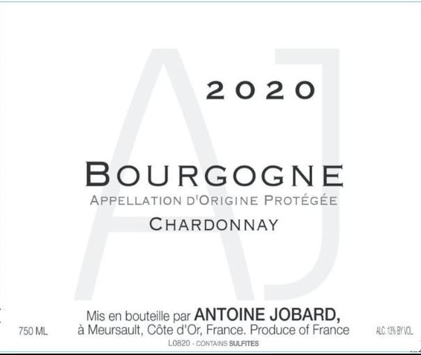 2020 Domaine Antoine Jobard Bourgogne Chardonnay