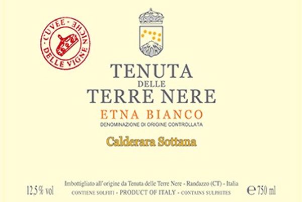 2021 Tenuta delle Terre Nere Etna Bianco Cuvèe delle Vigne Niche Calderara Sottana
