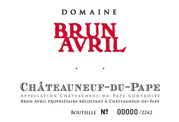 2018 Domaine Brun Avril Châteauneuf-du-Pape