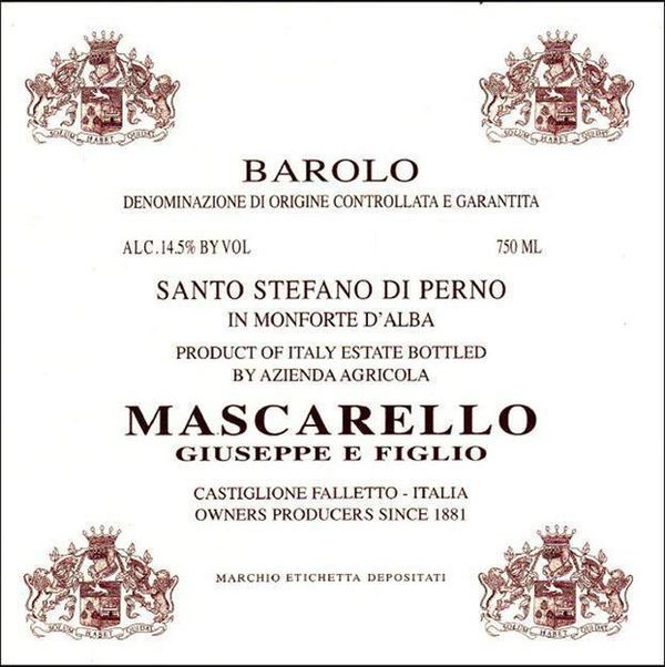 2017 Giuseppe e Figlio Mascarello Barolo Santo Stefano di Perno