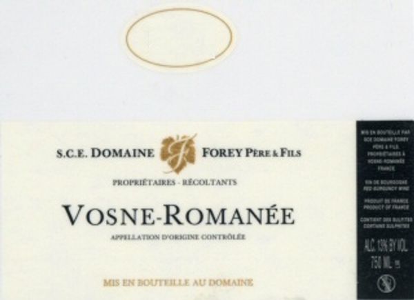 2020 Domaine Forey Père et Fils Vosne-Romanee