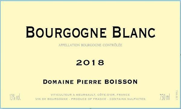 2020 Domaine Pierre Boisson Bourgogne Blanc