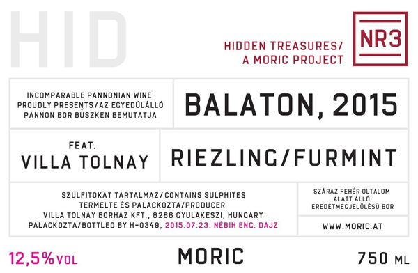 2016 Moric Hidden Treasures NR3 Riezling / Furmint