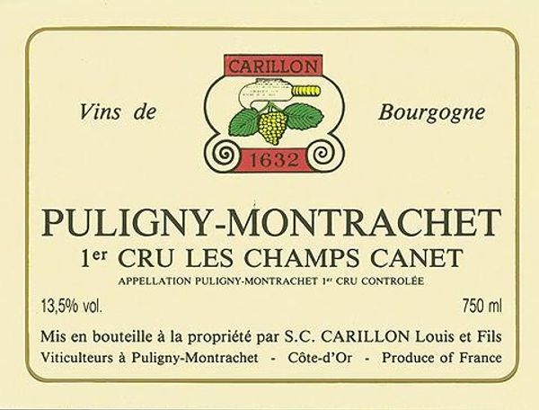 1996 Louis Carillon Puligny-Montrachet Les Champs-Canet