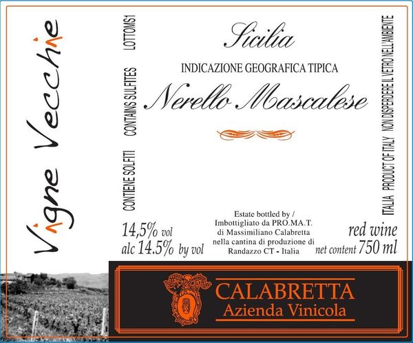 2014 Calabretta Vigne Vecchie Nerello Mascalese