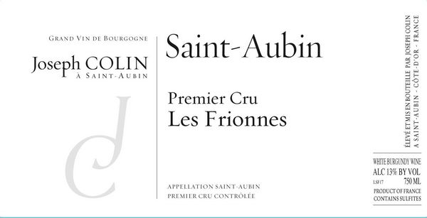 2020 Joseph Colin Saint-Aubin Les Frionnes