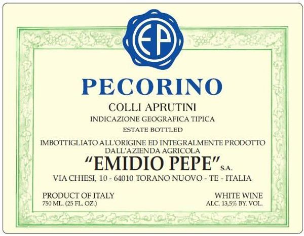 2018 Emidio Pepe Pecorino
