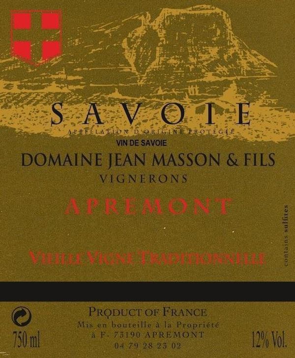 2020 Domaine Jean Masson & Fils Apremont Vieille Vigne Traditionelle