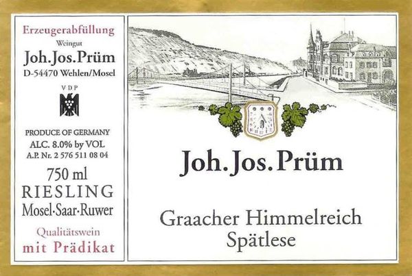 2021 Weingut Joh. Jos. Prüm Graacher Himmelreich Riesling Spätlese
