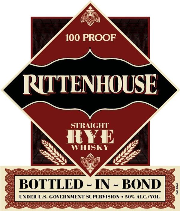 Rittenhouse Bottled in Bond Straight Rye Whiskey