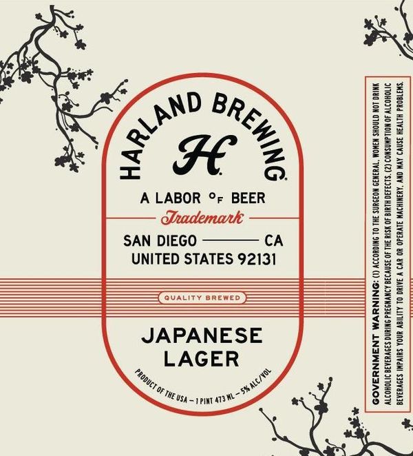 Harland Brewing Company Japanese Lager