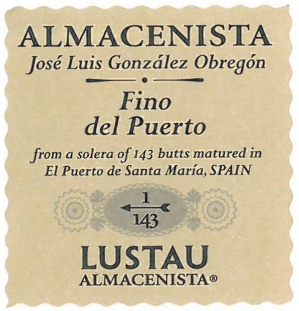 Lustau Almacenista José Luis González Obregón Fino del Puerto