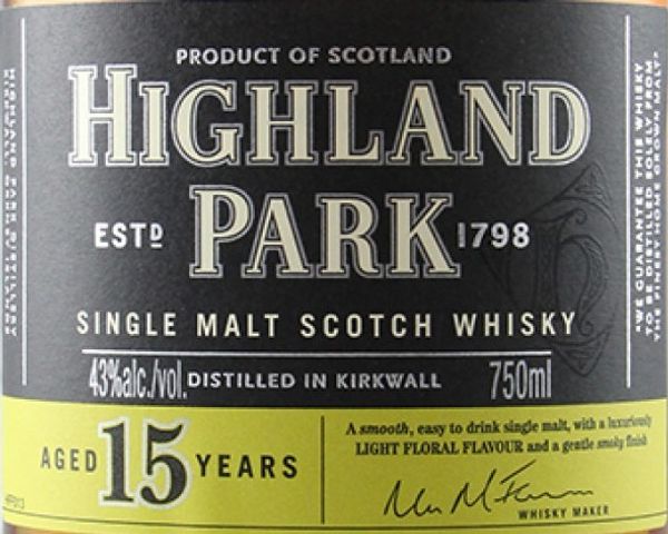 Highland Park 15 Years Old Single Malt Scotch Whisky