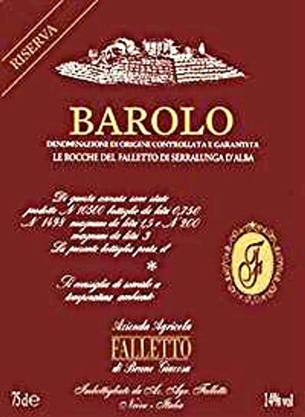 2007 Azienda Agricola di Bruno Giacosa Barolo Le Rocche del Falletto Riserva