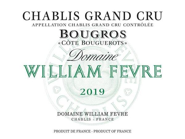 2020 Domaine William Fèvre Chablis Bougros Côte Bouguerots