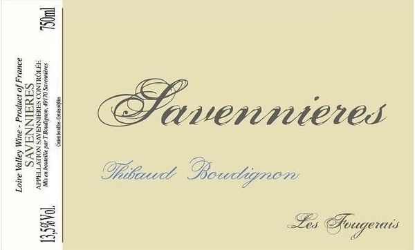 2012 Thibaud Boudignon Savennières Les Fougerais
