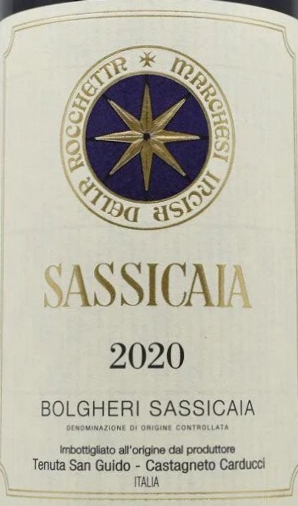 2020 Tenuta San Guido Sassicaia
