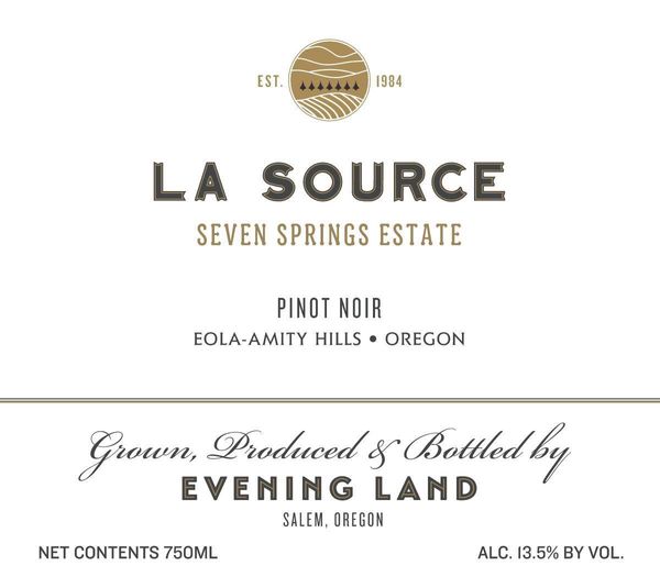 2019 Evening Land La Source Pinot Noir