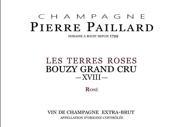 Pierre Paillard Champagne Extra Brut Rosé Les Terres Roses XVIII