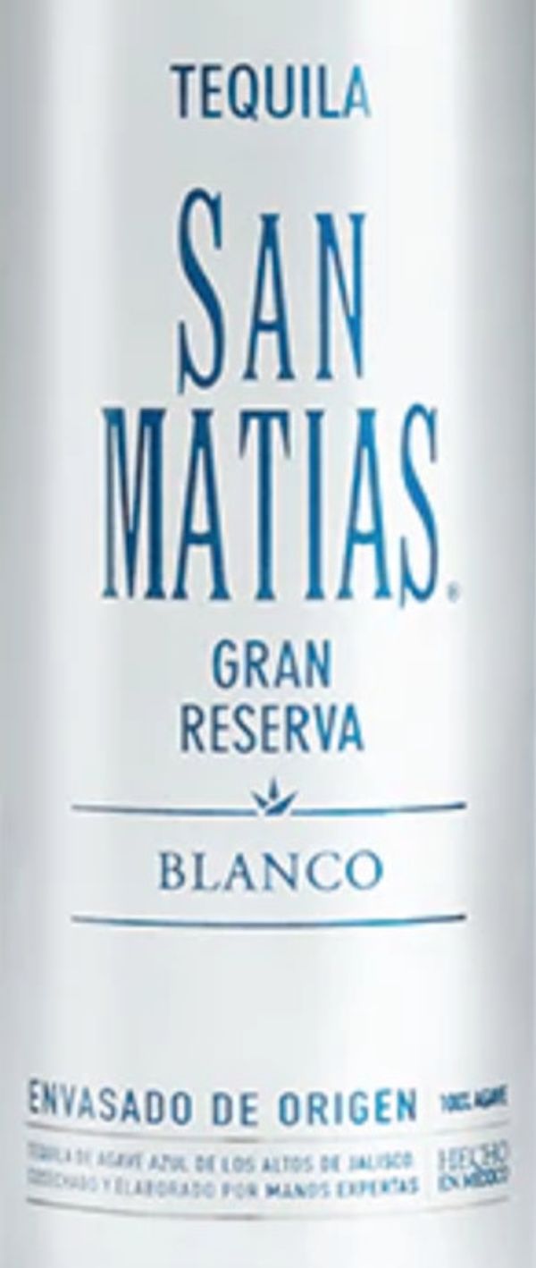 San Matias Gran Reserva Tequila Blanco