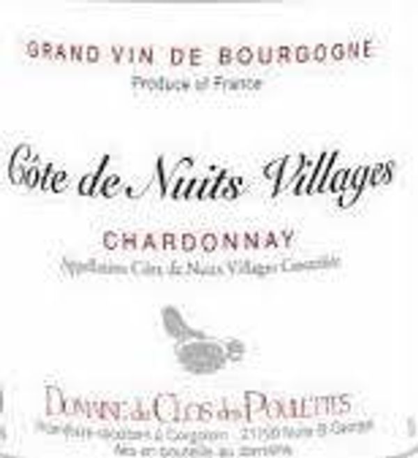2020 Domaine du Clos des Poulettes Côte de Nuits-Villages Chardonnay