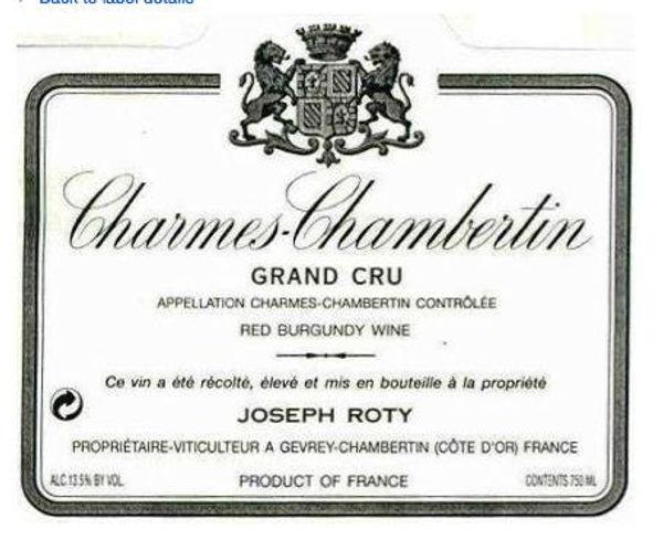 1999 Domaine Joseph Roty Charmes-Chambertin Très Vieilles Vignes