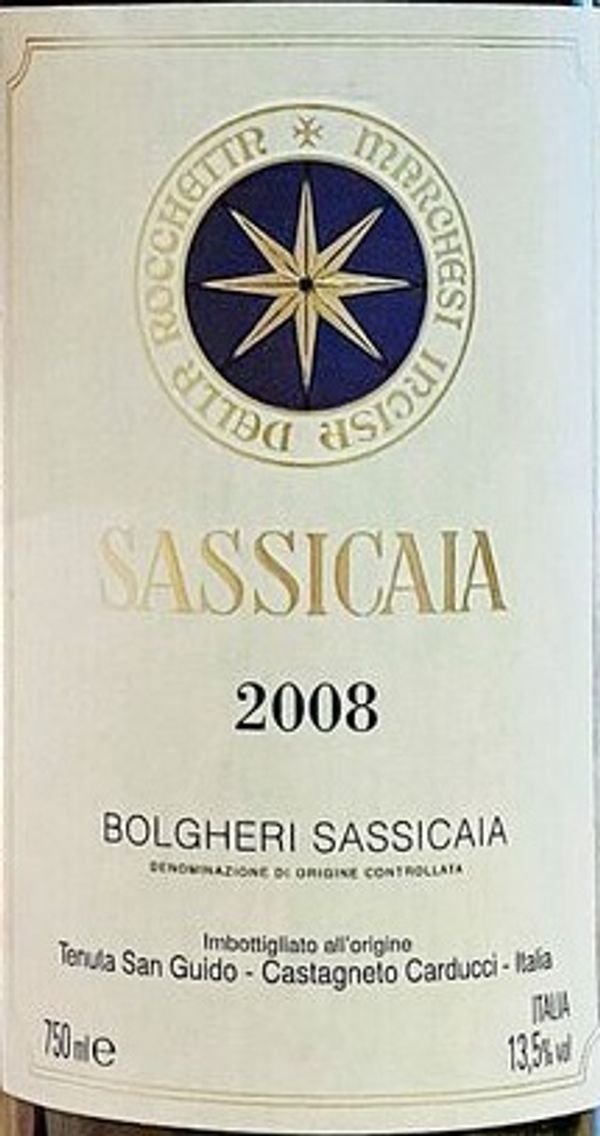 2008 Tenuta San Guido Sassicaia