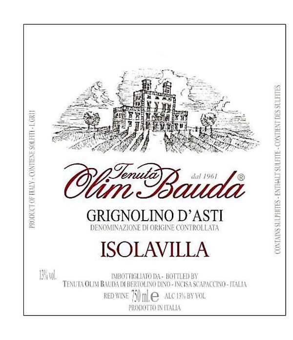2015 Tenuta Olim Bauda Grignolino d'Asti Isolavilla