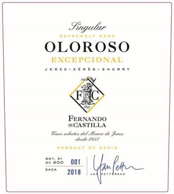 Fernando de Castilla Singular Oloroso Excepcional Jerez Sherry