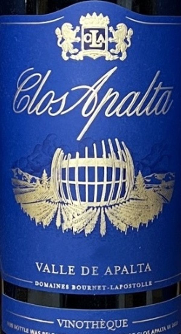 2013 Casa Lapostolle Clos Apalta Vinothèque