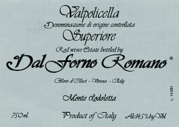 2016 Romano dal Forno Valpolicella Superiore