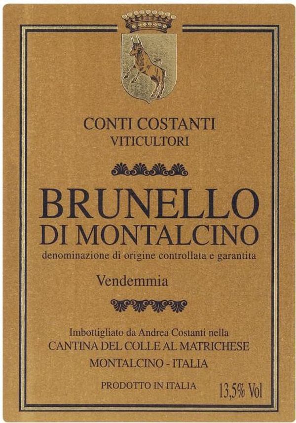 2018 Conti Costanti Brunello di Montalcino