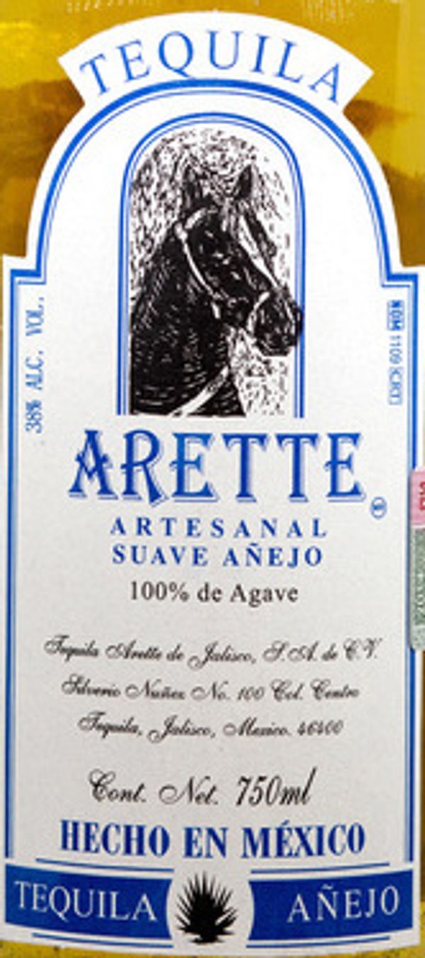 Arette Aretesanal Suave Añejo Tequila