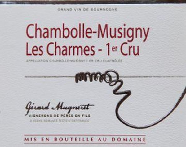 2020 Domaine Gérard Mugneret Chambolle-Musigny Les Charmes