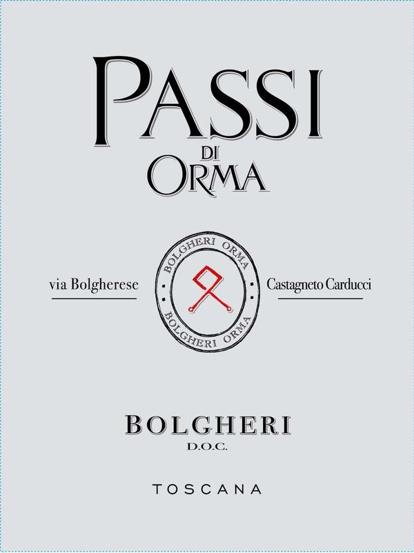 2018 Passi di Orma Bolgheri