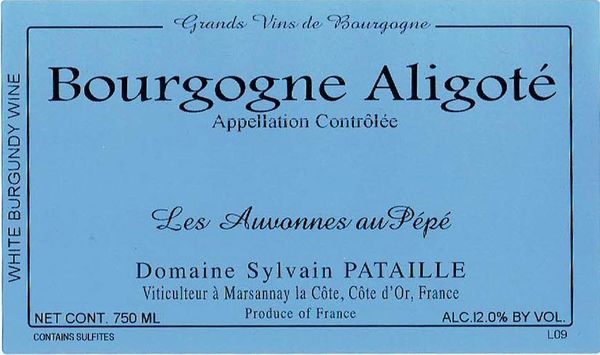 2020 Sylvain Pataille Bourgogne Aligoté Les Auvonnes au Pépé