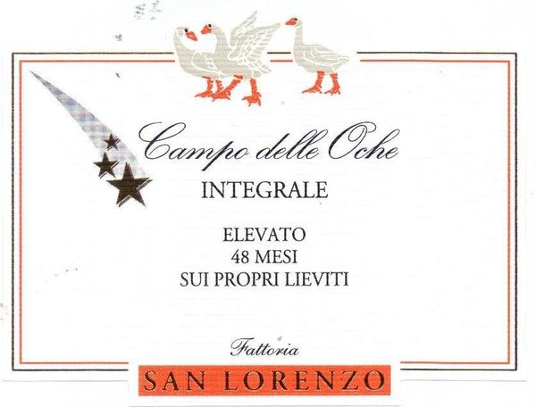 2015 Fattoria San Lorenzo Compo delle Oche Integrale Bianco