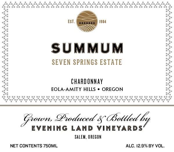 2016 Evening Land Summum Chardonnay